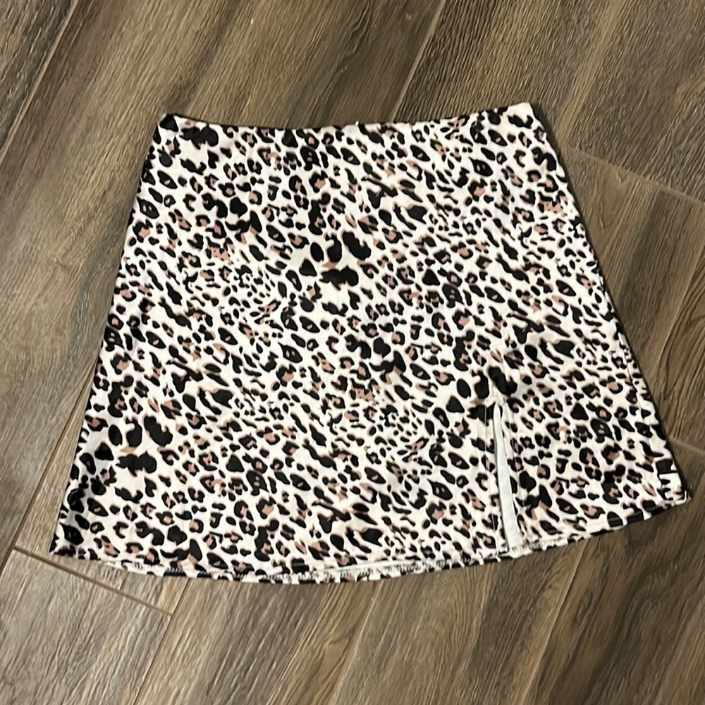 Cheetah print skirt